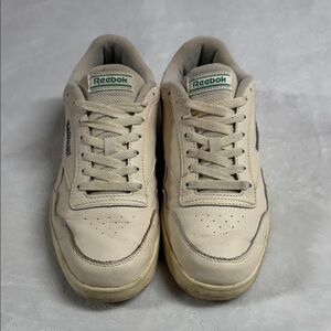 Reebok Beige and Gray Sneakers